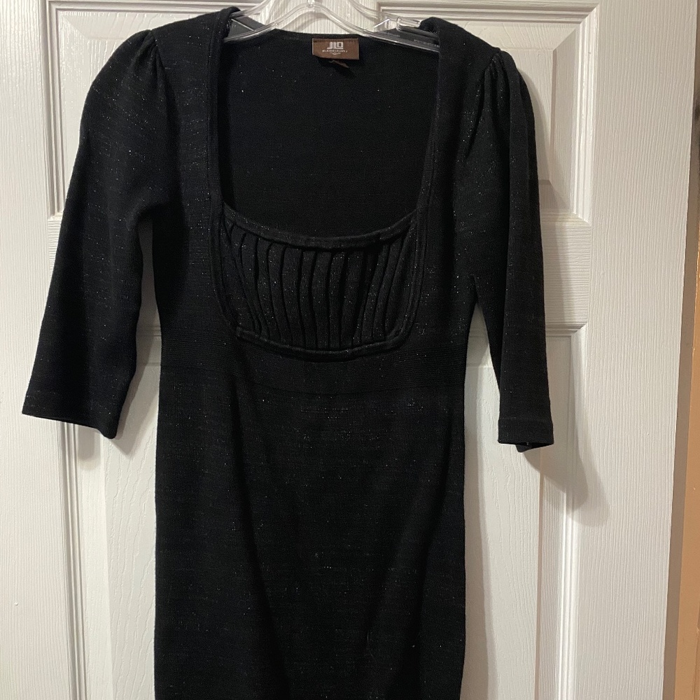 Black sweater dress